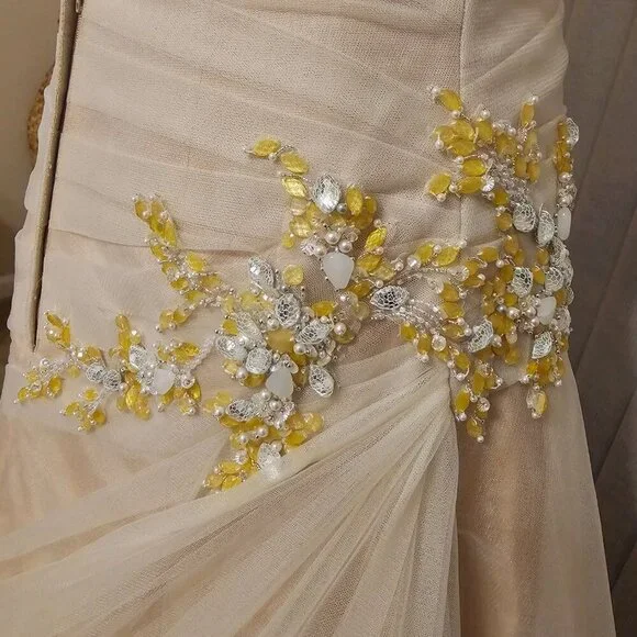 The Anjolique Wedding dress Champagne in 8 NWT - Picture 6 of 10